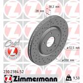 Jeu de 2 disques de frein ZIMMERMANN - 230.2384.52