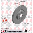 Jeu de 2 disques de frein ZIMMERMANN - 250.1353.20