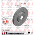 Jeu de 2 disques de frein ZIMMERMANN - 250.1353.52