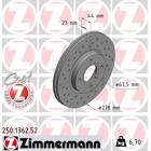Jeu de 2 disques de frein ZIMMERMANN - 250.1362.52