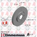 Jeu de 2 disques de frein ZIMMERMANN - 250.1374.20