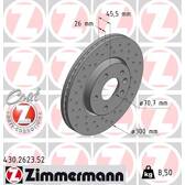 Jeu de 2 disques de frein ZIMMERMANN - 430.2623.52