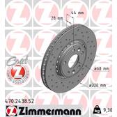 Jeu de 2 disques de frein ZIMMERMANN - 470.2438.52