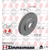 Jeu de 2 disques de frein ZIMMERMANN - 590.2561.52