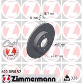 Jeu de 2 disques de frein ZIMMERMANN - 600.1050.52