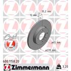 Jeu de 2 disques de frein ZIMMERMANN - 600.1158.20