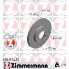 Jeu de 2 disques de frein ZIMMERMANN - 600.1594.52