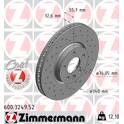 Disque de frein (à l'unité) ZIMMERMANN - 600.3249.52