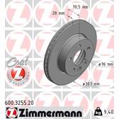 Jeu de 2 disques de frein ZIMMERMANN - 600.3255.20
