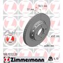 Brake disc set (2) ZIMMERMANN - 100.1222.20