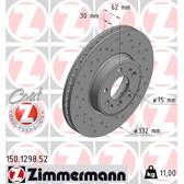Brake disc set (2) ZIMMERMANN - 150.1298.52