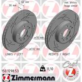 Brake disc set (2) ZIMMERMANN - 150.1298.53