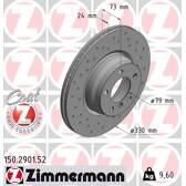 Brake disc (per unit) ZIMMERMANN - 150.2901.52