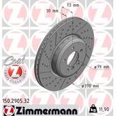 Brake disc (per unit) ZIMMERMANN - 150.2905.32
