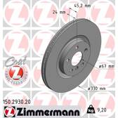 Brake disc set (2) ZIMMERMANN - 150.2930.20