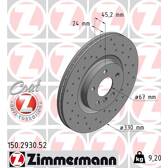 Brake disc set (2) ZIMMERMANN - 150.2930.52