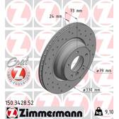 Brake disc (per unit) ZIMMERMANN - 150.3428.52