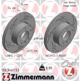 Brake disc set (2) ZIMMERMANN - 150.3467.53