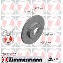 Brake disc set (2) ZIMMERMANN - 230.2357.20