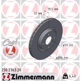 Brake disc set (2) ZIMMERMANN - 230.2363.20