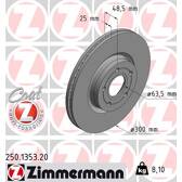 Brake disc set (2) ZIMMERMANN - 250.1353.20