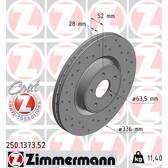 Brake disc (per unit) ZIMMERMANN - 250.1373.52