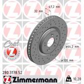 Brake disc set (2) ZIMMERMANN - 280.3178.52