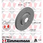 Brake disc set (2) ZIMMERMANN - 280.3184.52