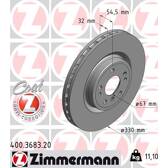 Brake disc (per unit) ZIMMERMANN - 400.3683.20