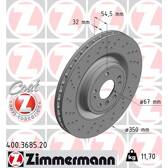 Brake disc (per unit) ZIMMERMANN - 400.3685.20