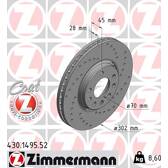 Brake disc set (2) ZIMMERMANN - 430.1495.52
