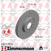 Brake disc set (2) ZIMMERMANN - 430.1499.52