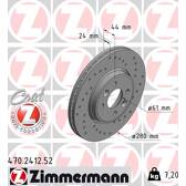 Brake disc set (2) ZIMMERMANN - 470.2412.52