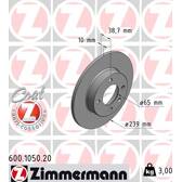 Brake disc set (2) ZIMMERMANN - 600.1050.20