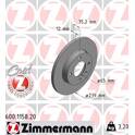 Brake disc set (2) ZIMMERMANN - 600.1158.20