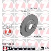 Brake disc set (2) ZIMMERMANN - 600.1594.20