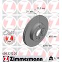Brake disc set (2) ZIMMERMANN - 600.3212.20