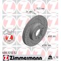 Brake disc set (2) ZIMMERMANN - 600.3212.52