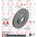Brake disc set (2) ZIMMERMANN - 600.3214.20
