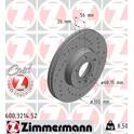 Brake disc set (2) ZIMMERMANN - 600.3214.52