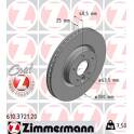 Brake disc set (2) ZIMMERMANN - 610.3721.20