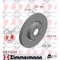 Brake disc set (2) ZIMMERMANN - 610.3722.20