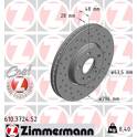 Brake disc set (2) ZIMMERMANN - 610.3724.52