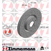 Brake disc set (2) ZIMMERMANN - 610.3725.52