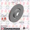 Brake disc (per unit) ZIMMERMANN - 610.3729.20
