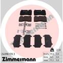 Front brake pad set (4 pcs) ZIMMERMANN - 24098.170.3