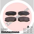 Front brake pad set (4 pcs) ZIMMERMANN - 24415.190.1