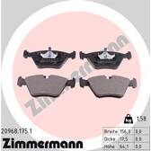 Front brake pad set ZIMMERMANN - 20968.175.1