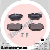 Front brake pad set ZIMMERMANN - 21173.170.1