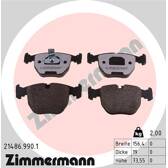 Front brake pad set ZIMMERMANN - 21486.990.1